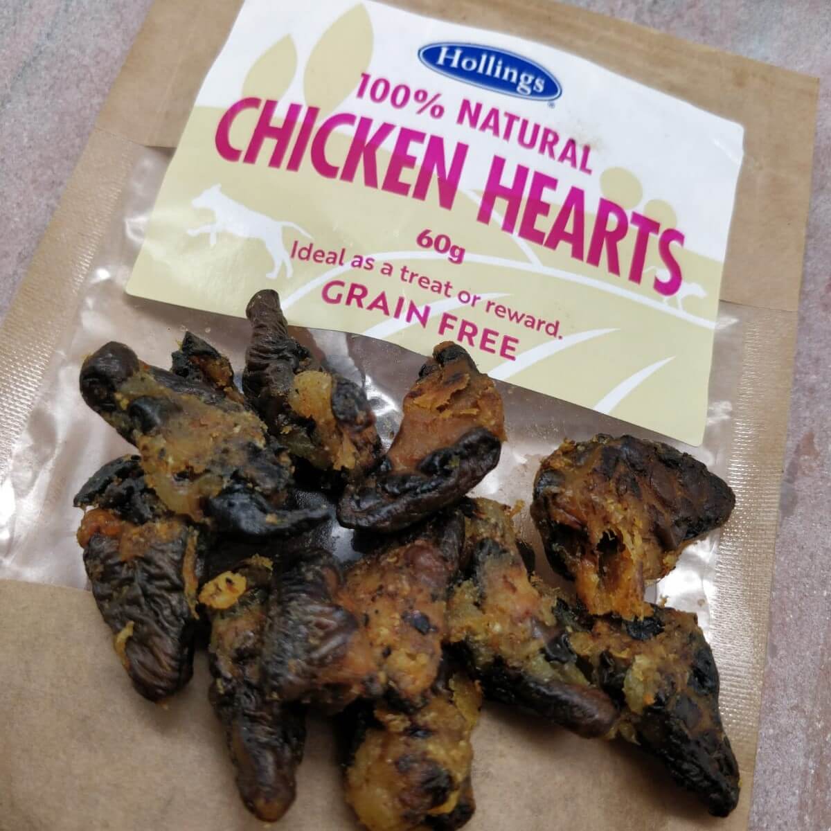 Dried Chicken Hearts Natural Dog Treats Raw Dog Food